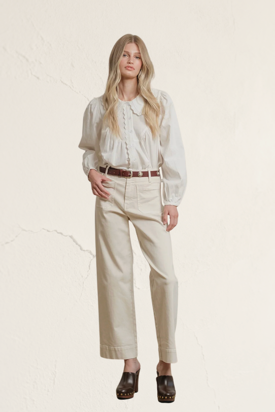 le field, Round Collared Blouse