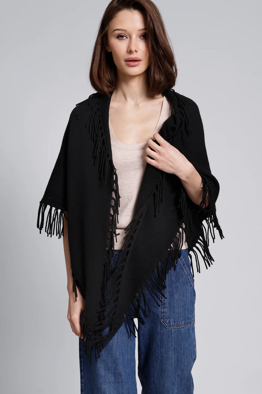 Minnie Rose, Cashmere Fringe Shawl