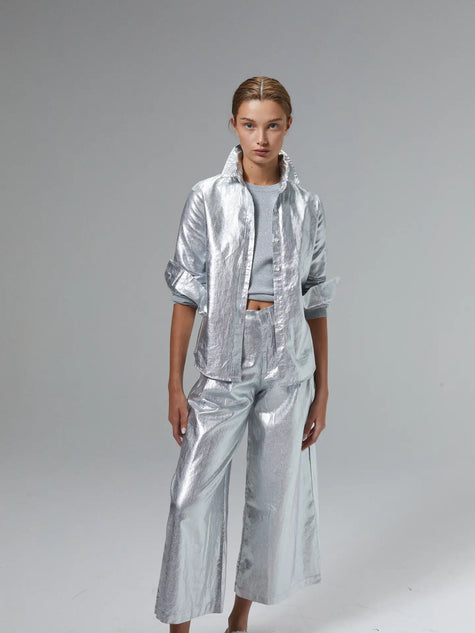 Culotte Pant, Silver