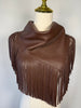Sable Western, Leather Fringe Scarf